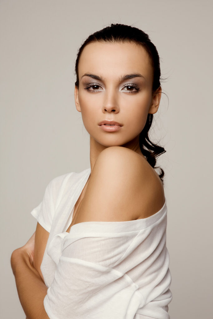 Model with Bare Shoulder