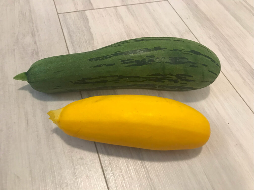 green and yellow zucchini