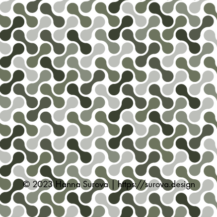 Metaballs Khaki Camouflage Pattern