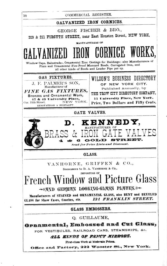 New York City Directory 1886