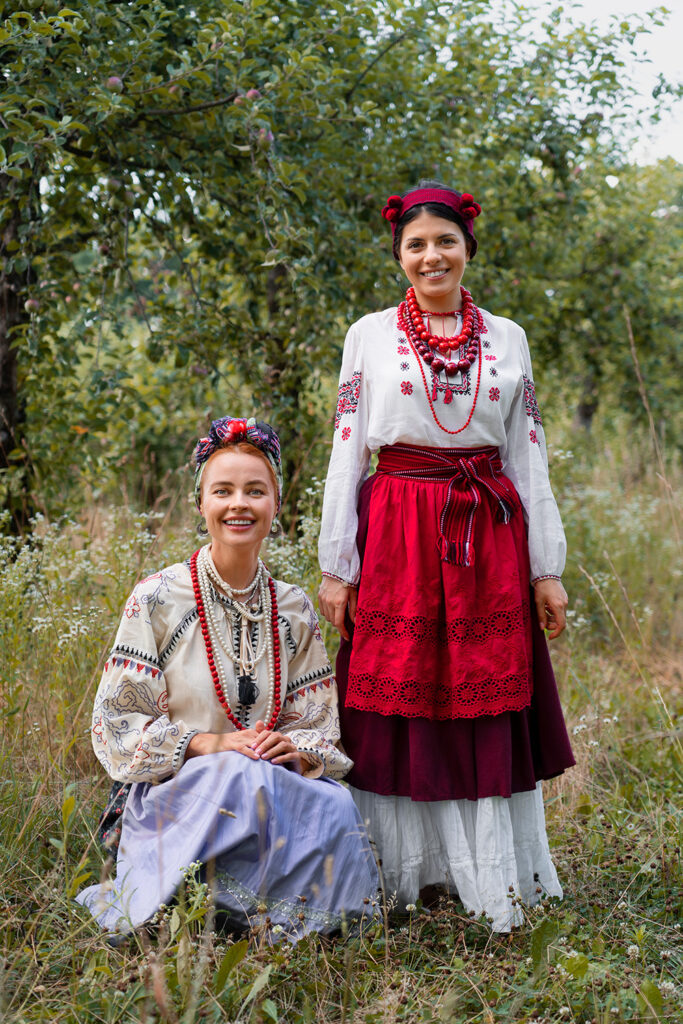 Two Women in Ukrainian Costumes